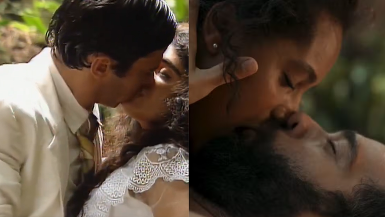 Leonardo Vieira e Patrícia França e Humberto Carrão e Duda Santos como o casal José Inocêncio e Maria Santa