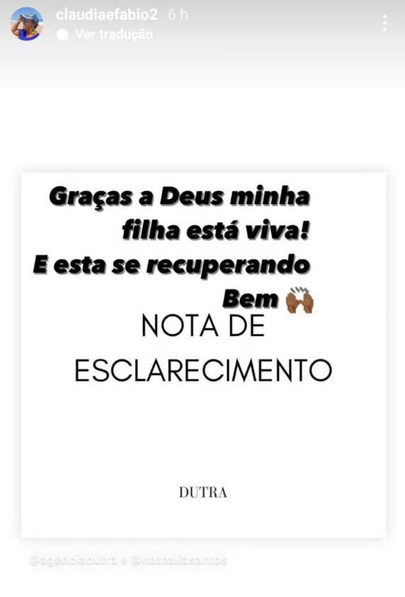 Após Nathália Santos ser baleada, mãe da jornalista agradece por filha estar viva: 'Graças a Deus' 2 Após Nathália Santos ser baleada, mãe da jornalista agradece por filha estar viva: 'Graças a Deus'