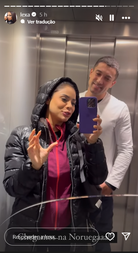 Lexa curte viagem com Ricardo Vianna para Noruega: 'Aurora boreal' 3 Lexa curte viagem com Ricardo Vianna para Noruega: 'Aurora boreal'