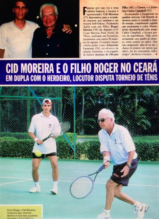Página de um exemplar de 2000 da Revista Caras, que está anexada à denúncia de Roger contra Cid