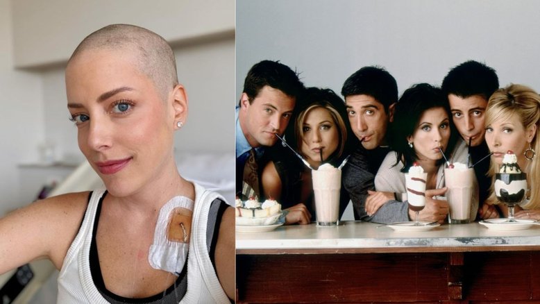 Fabiana Justus e o elenco de Friends
