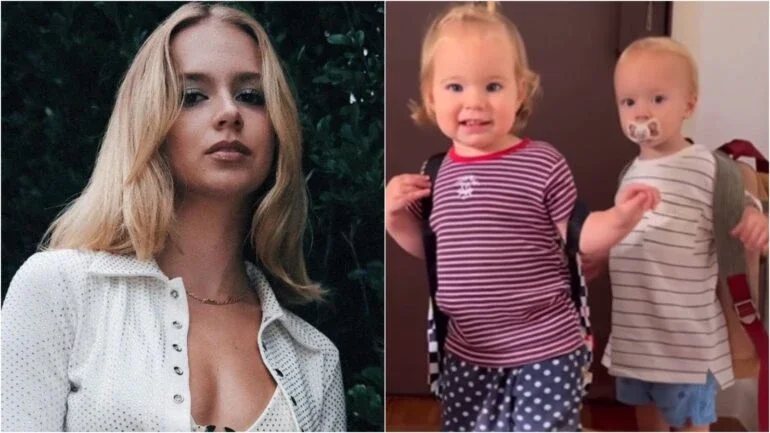 Mas, já? Isa Scherer mostra filhos gêmeos animados para o primeiro dia de aula