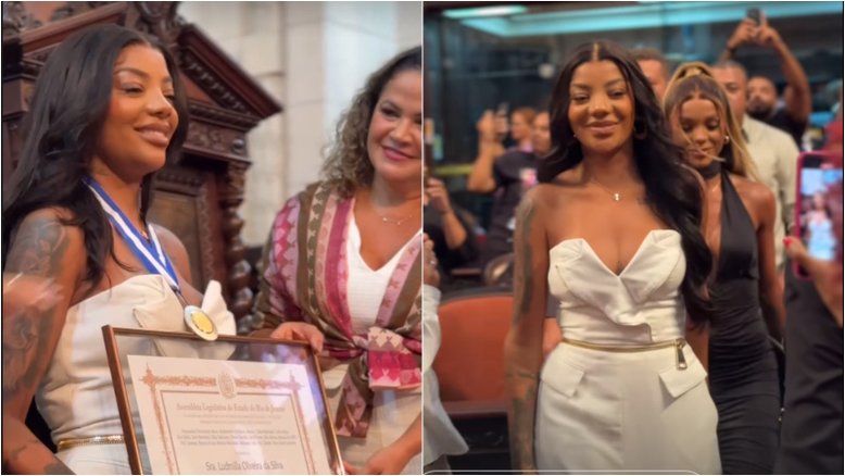Ludmilla recebe Medalha Tiradentes na Assembleia Legislativa do RJ: 'Não vim a essa terra só para cantar'