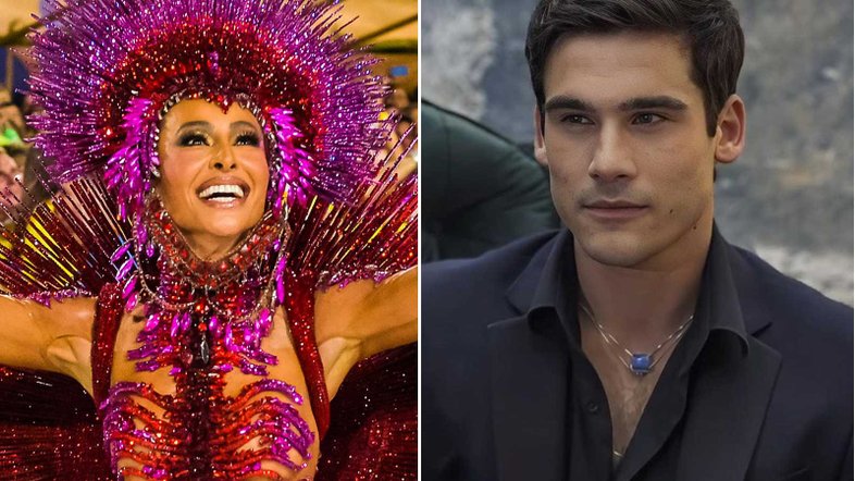 Sabrina Sato foi acompanhada por Nicolas Prattes durante os desfiles das campeãs