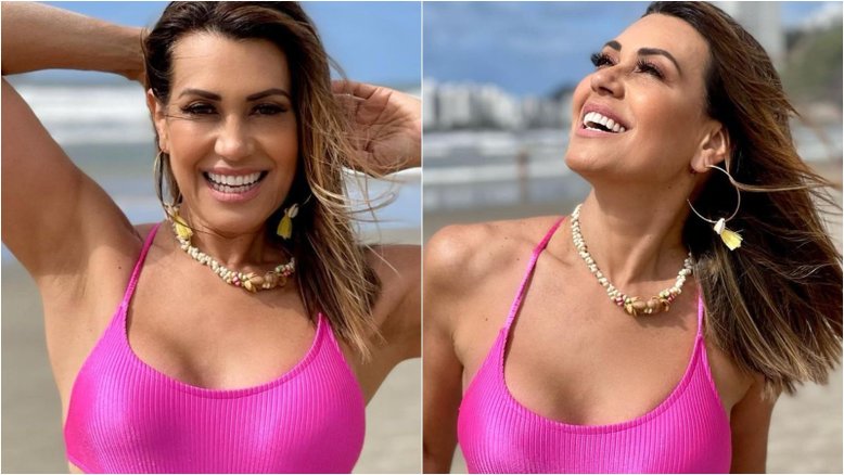 Aos 61 anos, Solange Frazão exibe boa forma ao resgatar cliques antigos e mostrar antes e depois