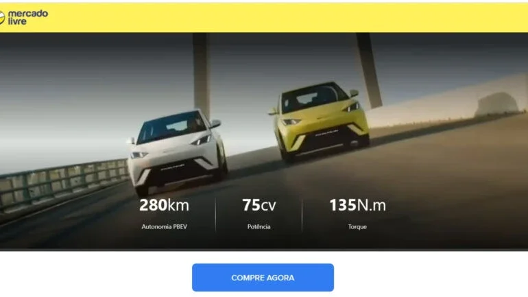 BYD Dolphin Mini inaugura plataforma de vendas online com bônus de R$ 10 mil