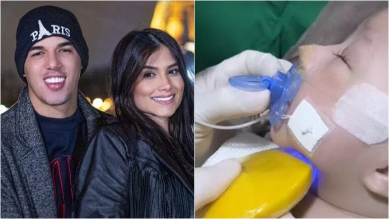 Ingra Soares mostra alimentação do caçula, internado na UTI desde o nascimento