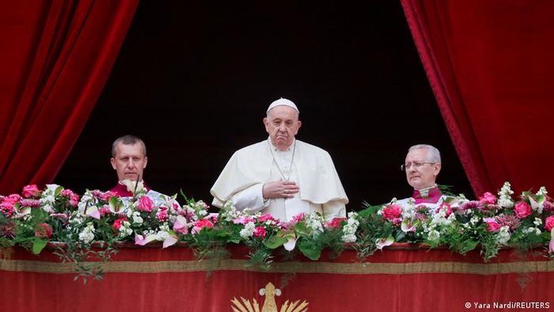 Papa Francisco faz apelo pela paz em mensagem de Páscoa