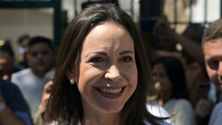 María Corina Machado, líder da oposição venezuelana, anuncia nova candidata às eleições