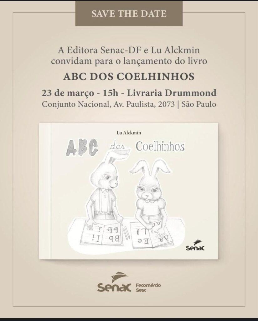 Capa do livro ABC dos Coelhinhos, de Lu Alckmin
