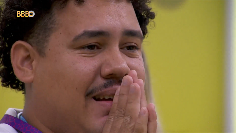 Lucas Henrique, o Buda, durante o Almoço do Anjo