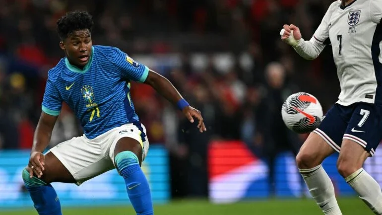 Endrick encanta imprensa da Espanha com gol pelo Brasil: 