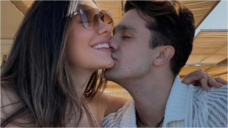 Luan Santana faz aniversário de 33 anos e ganha homenagem da namorada, Jade Magalhães: 