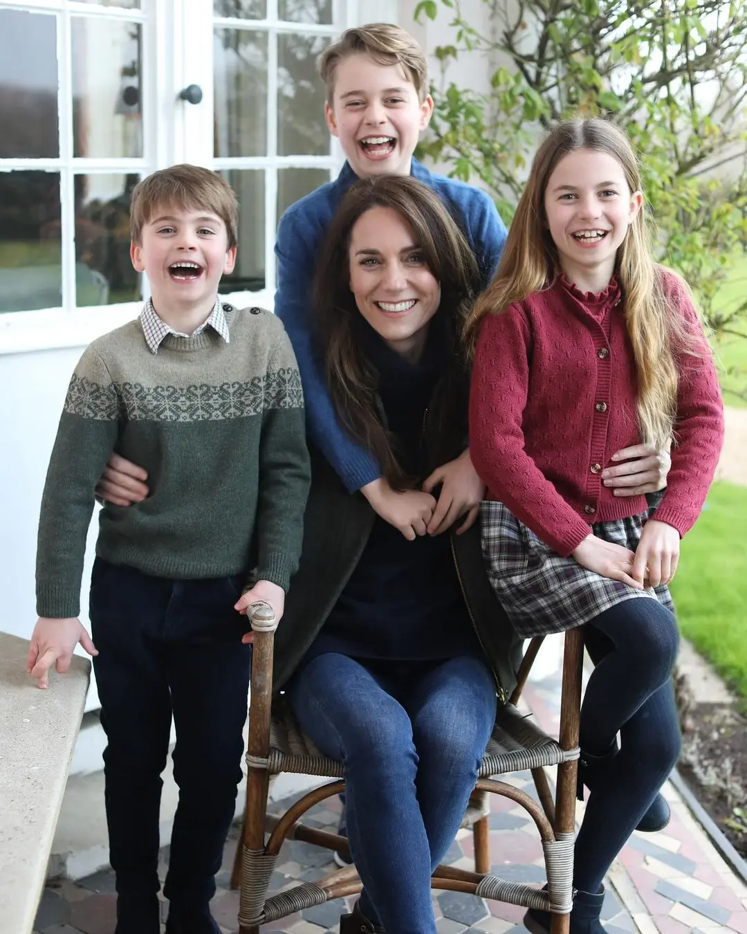 Kate Middleton e os filhos George, Louis e Charlotte