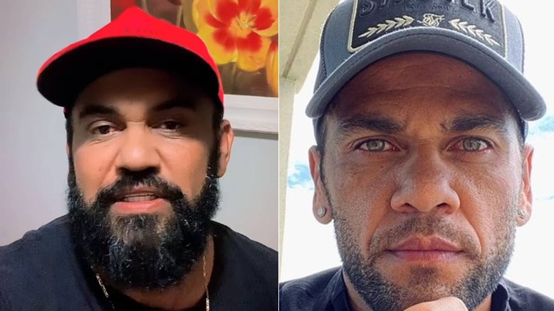 Ney Alves e o irmão Daniel Alves, preso em Barcelona