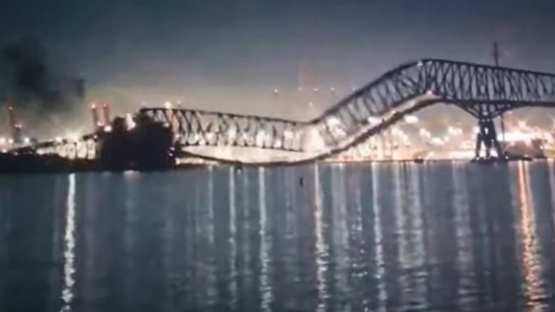 Vídeo: ponte cai em Baltimore depois de ser atingida por navio