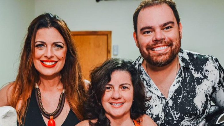 Giselle Tigre, Vera Porto e Amauri Nascimento