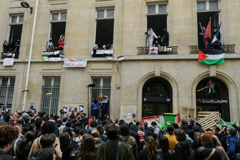 Manifestação pró-palestina agita universidade de elite francesa