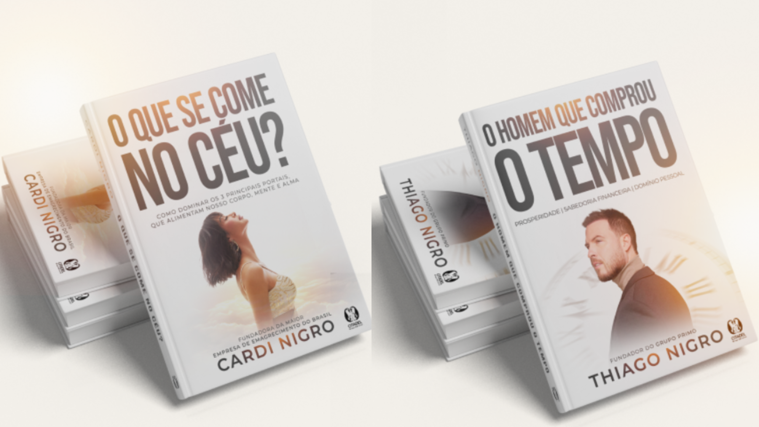 Livros de Maíra Cardi e Thiago Nigro