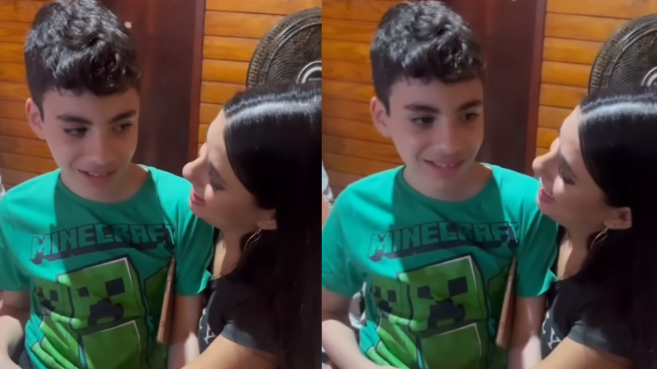 Cenas de Fernanda reencontrando seu filho Marcelo após o 'BBB'