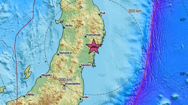 Terremoto de 6 graus abala o nordeste do Japão