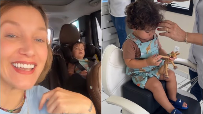 Gabriela Morais é avisada que filho está com piolhos e vai buscá-lo na escola