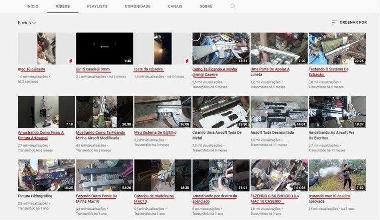 Polícia derruba rede de criminosos que fazia tutoriais no Youtube de como fabricar armas caseiras