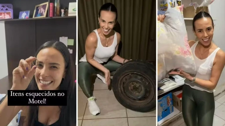 Empresária viraliza nas redes ao mostrar objetos esquecidos em motel