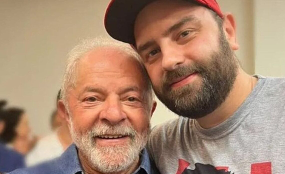 Lula e seu filho, acusado de agredir ex-namorada