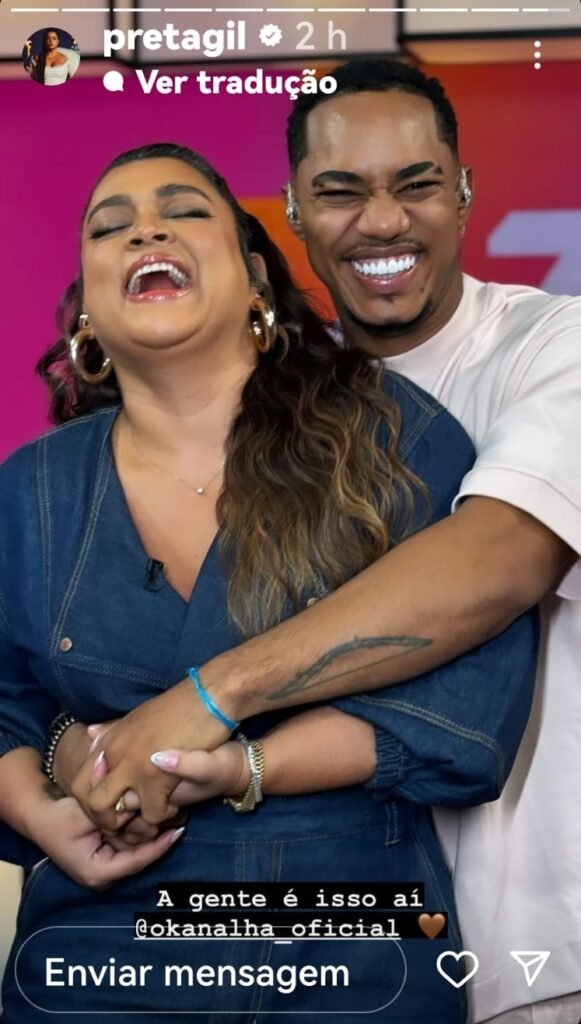 Preta Gil posa coladinha com cantor após rumores de affair: 'A gente é isso aí' 2 Preta Gil posa coladinha com cantor após rumores de affair: 'A gente é isso aí'