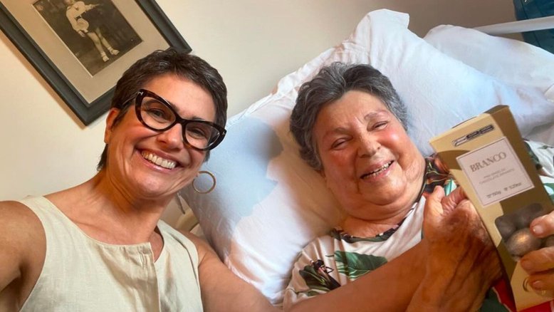 Sandra Annenberg e a mãe, Débora Takser