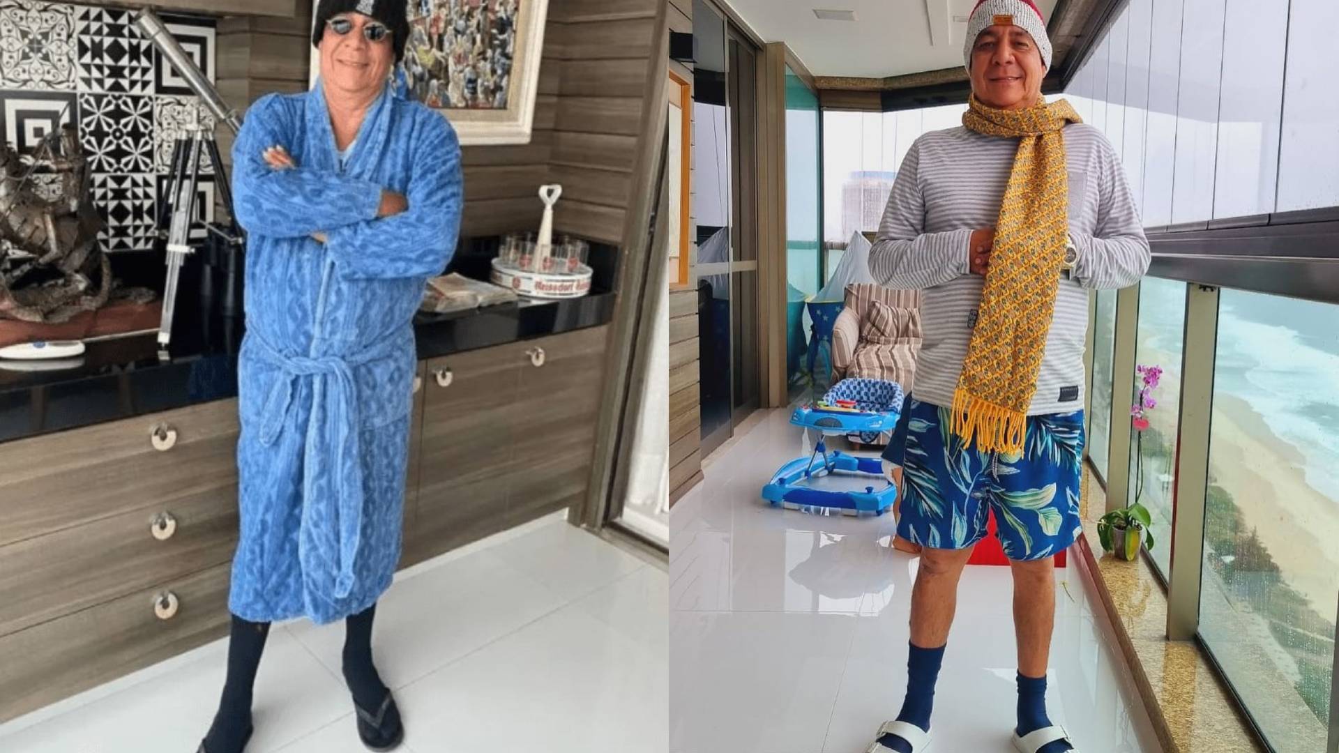 Zeca Pagodinho brinca com novo look para o inverno 2 Zeca Pagodinho brinca com novo look para o inverno