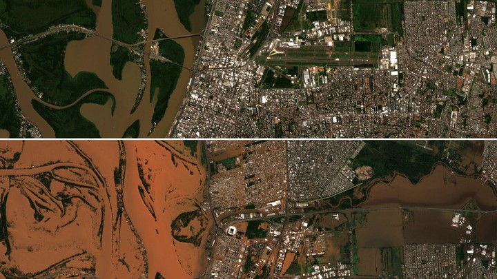 Antes E Depois Imagens De Satélite Mostram Devastação No Rio Grande Do Sul IstoÉ Independente 