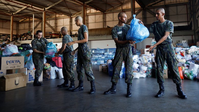 Quase 70 mil pessoas estão em abrigos gaúchos devido às fortes chuvas