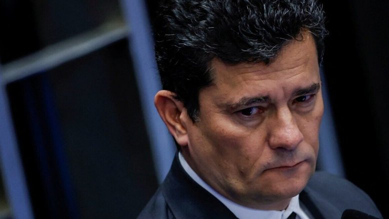 Sergio Moro durante sessão do Senado