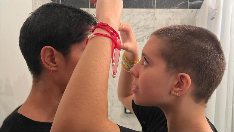 Bela Gil e a filha, Flor, mudam o visual e raspam o cabelo; confira como ficou