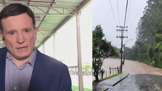 Roberto Cabrini viaja até o Rio Grande do Sul para gravar reportagem especial sobre as enchentes