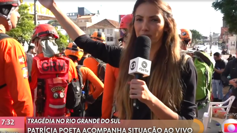 Patrícia Poeta foi para o Rio Grande do Sul apresentar o 'Encontro'