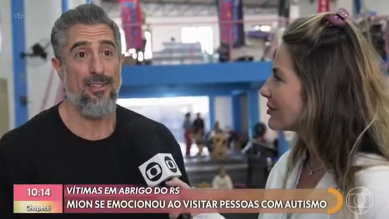 Marcos Mion visita abrigo para pessoas com autismo no RS: 'Urgência de vir até aqui'