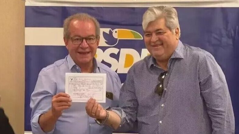 Datena durante filiação ao PSDB