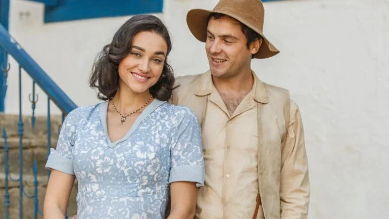 Débora Nascimento e Sergio Guizé como protagonistas da novela 