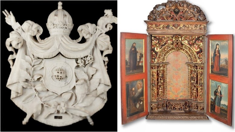 Raríssima coleção de arte sacra e acervo exclusivo da história do Brasil vão a leilão