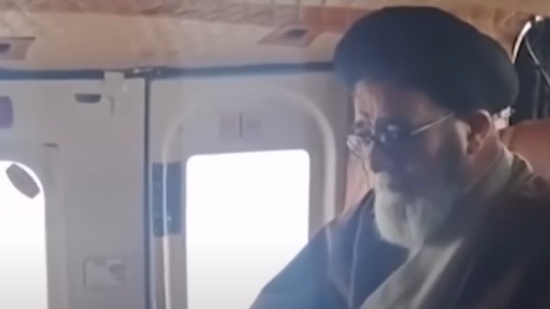 Vídeo exibe presidente do Irã dentro do helicóptero pouco antes de acidente