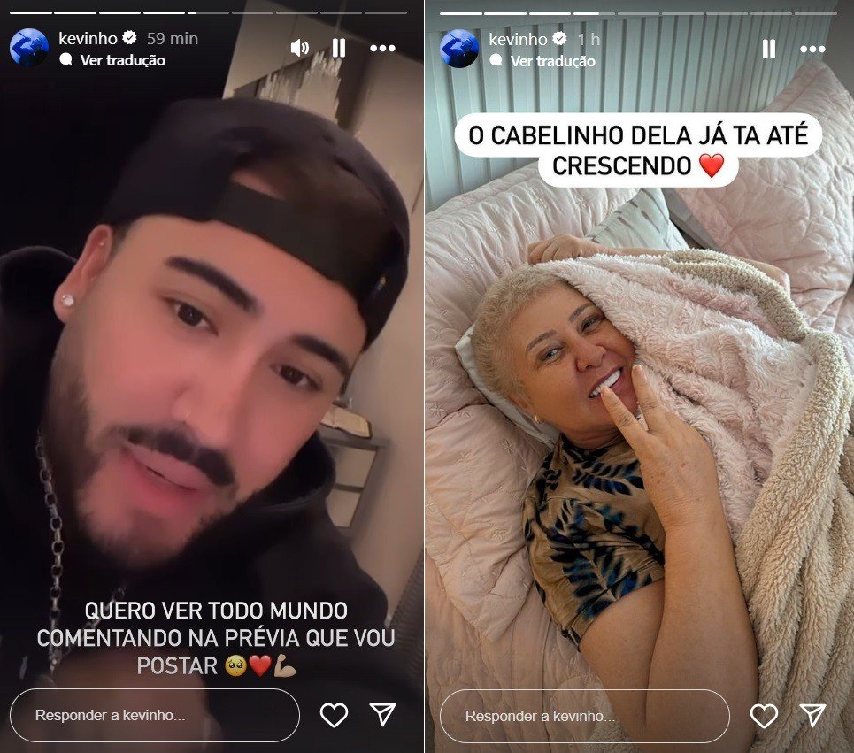Kevinho anuncia novo projeto após pausa para cuidar da mãe: 'Praticamente curada' 2 Kevinho anuncia novo projeto após pausa para cuidar da mãe: 'Praticamente curada'