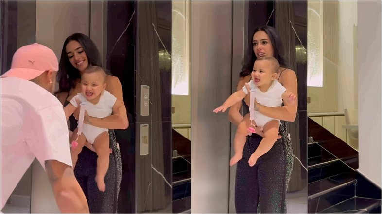 Família feliz! Neymar publica momento fofo com Mavie e Bruna Biancardi