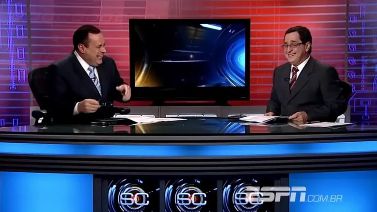 Paulo Soares ao lado de Antero Greco no SportsCenter