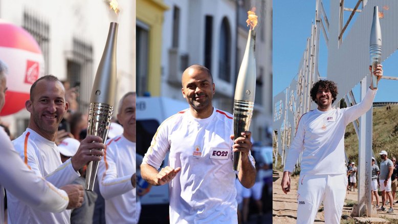 Revezamento da tocha olímpica começa na França