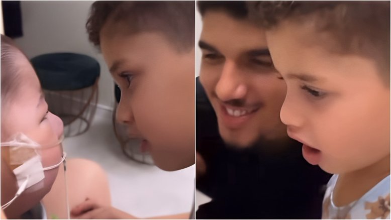 Zé Vaqueiro comemora primeiros momentos do filho em casa após 9 meses de internação