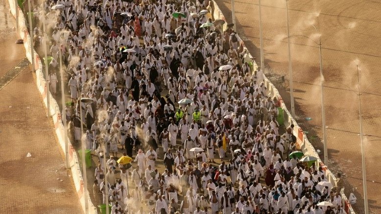 Este ano o hajj reuniu 1,8 milhão de fiéis, 1,6 milhão deles de outros países, segundo autoridades da Arábia Saudita