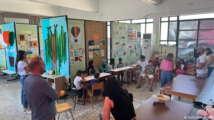 A infância num campo de refugiados da Grécia